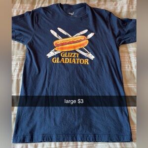 Navy Blue Glizzy Gladiator T-Shirt